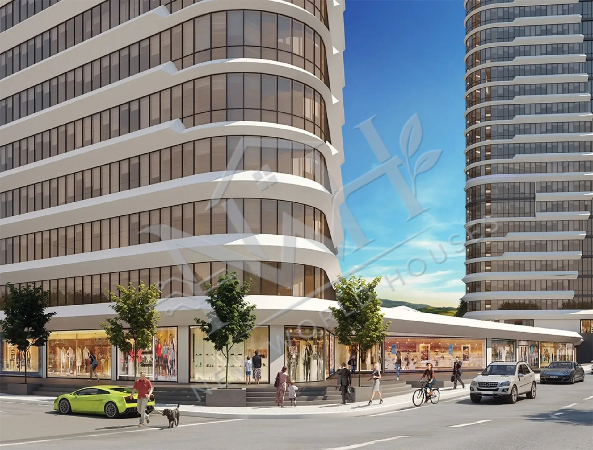 Luxury Flats for Sale in a Site with Pool in Kadıköy Uplife