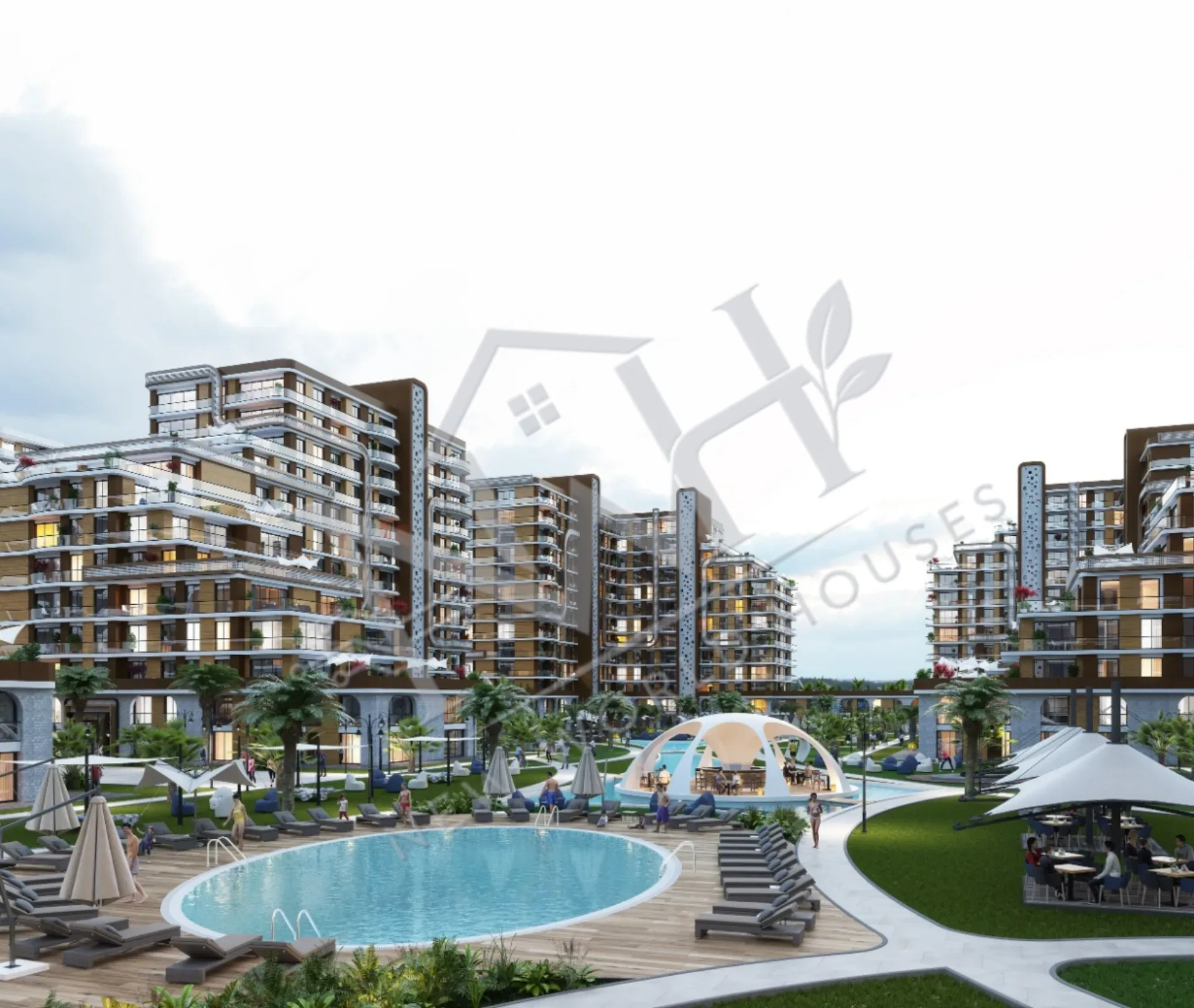 Luxury Apartments for Sale in a Complex in Beylikdüzü