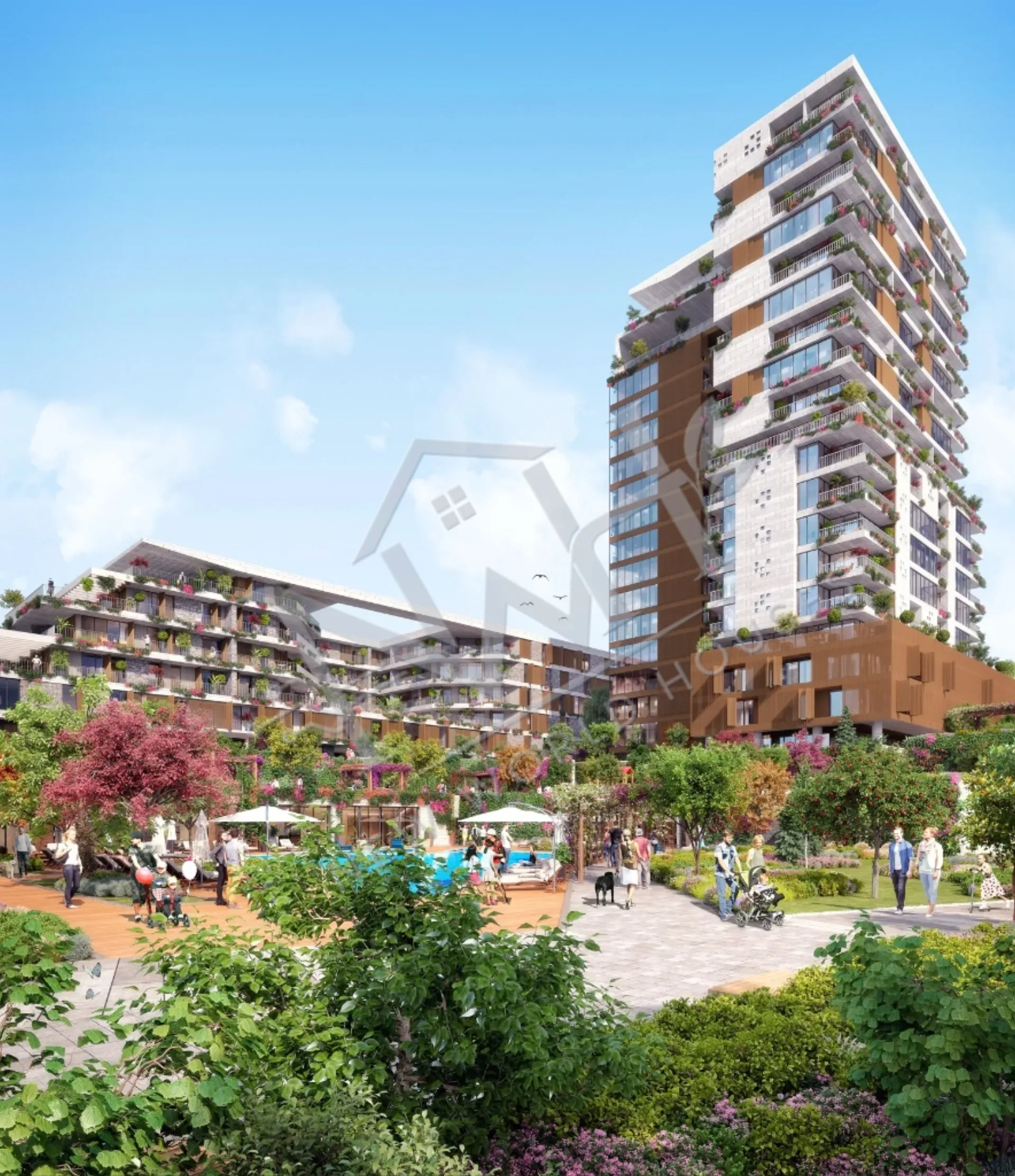 Magnificent Flats for Sale in Ümraniye Narlı Bahçe