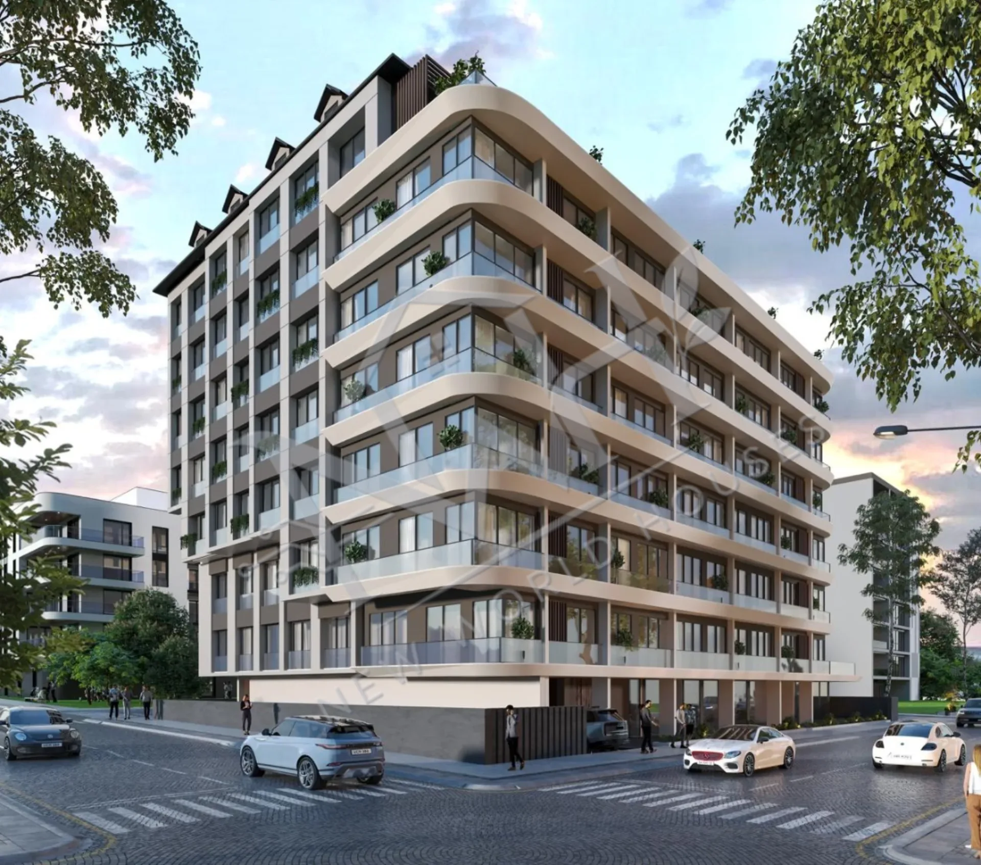 Luxury Apartments for Sale in a Site in Kağıthane