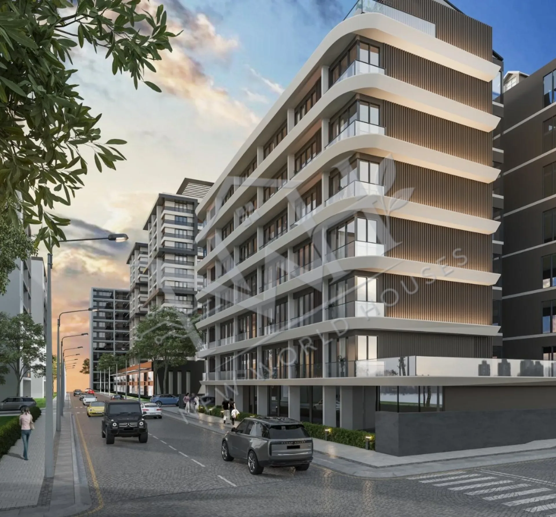 Luxury Apartments for Sale in a Site in Kağıthane