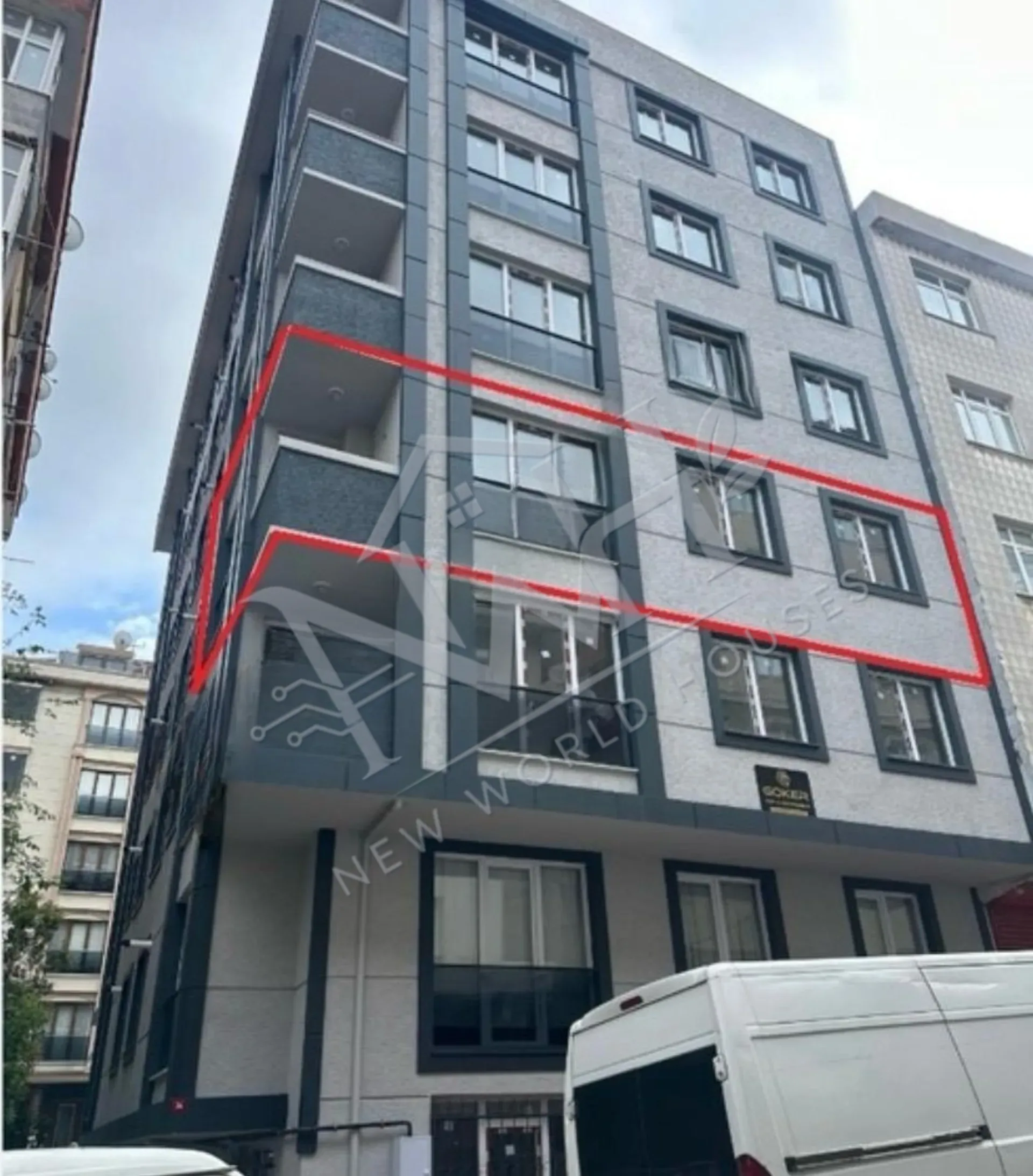 3+1 APARTMENT FOR SALE IN A NEW BUILDING IN BAHÇELİEVLER