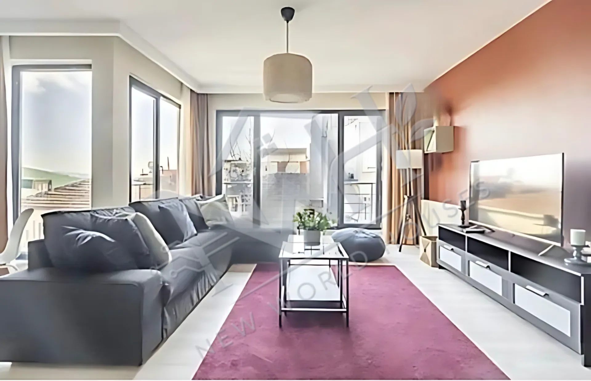 2+1 APARTMENT FOR SALE IN A NEW BUILDING WITH SEA VIEW IN BEYOĞLU
