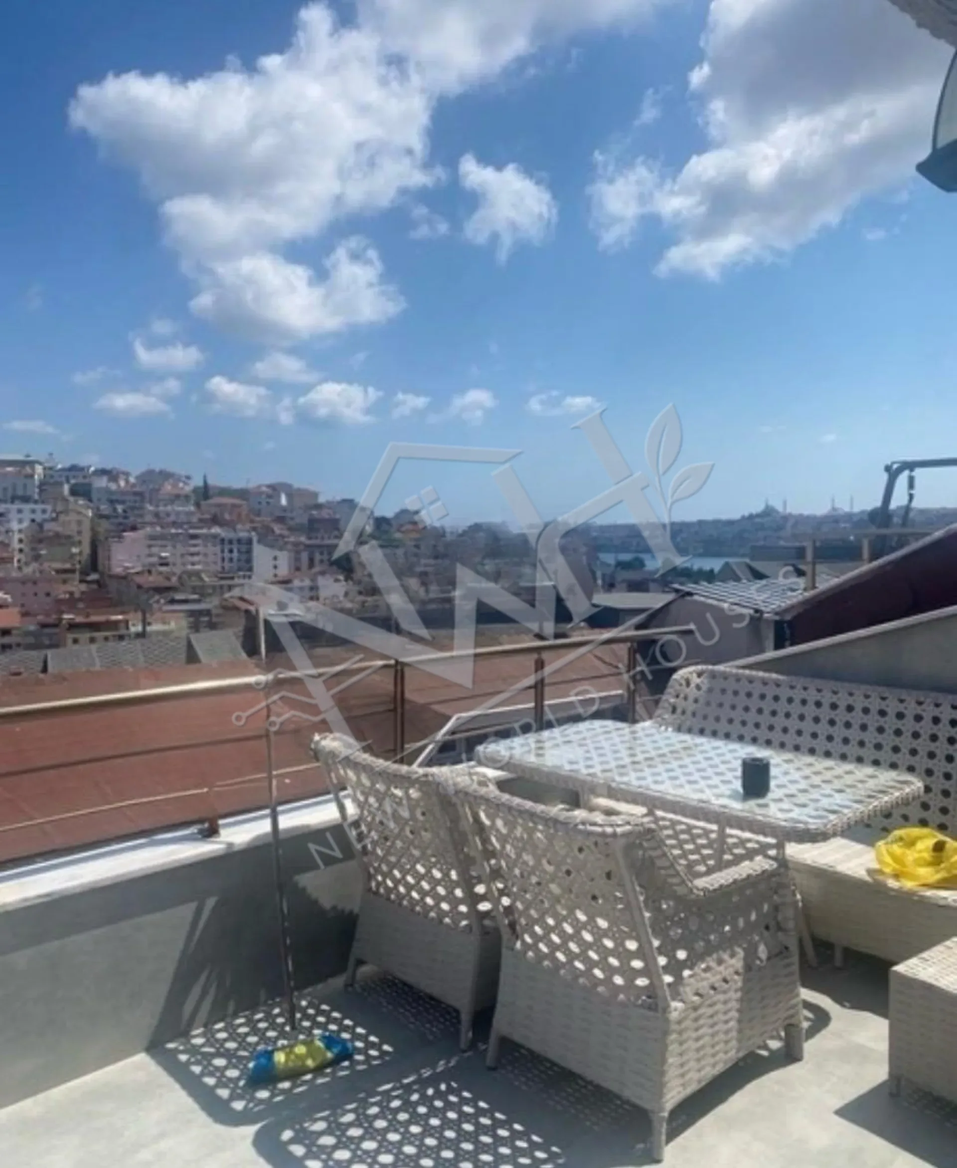 Golden Horn View Duplex Apartment for Sale in Istanbul | 120 m² | Large Terrace | 2 Bathrooms
