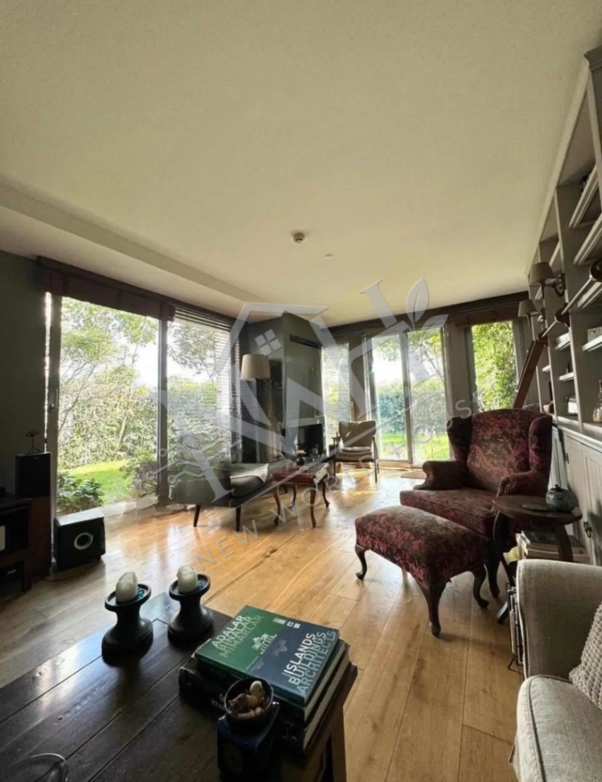 Garden Duplex for Sale in Zekeriyaköy, Istanbul | Private Garden, Pool & Fireplace