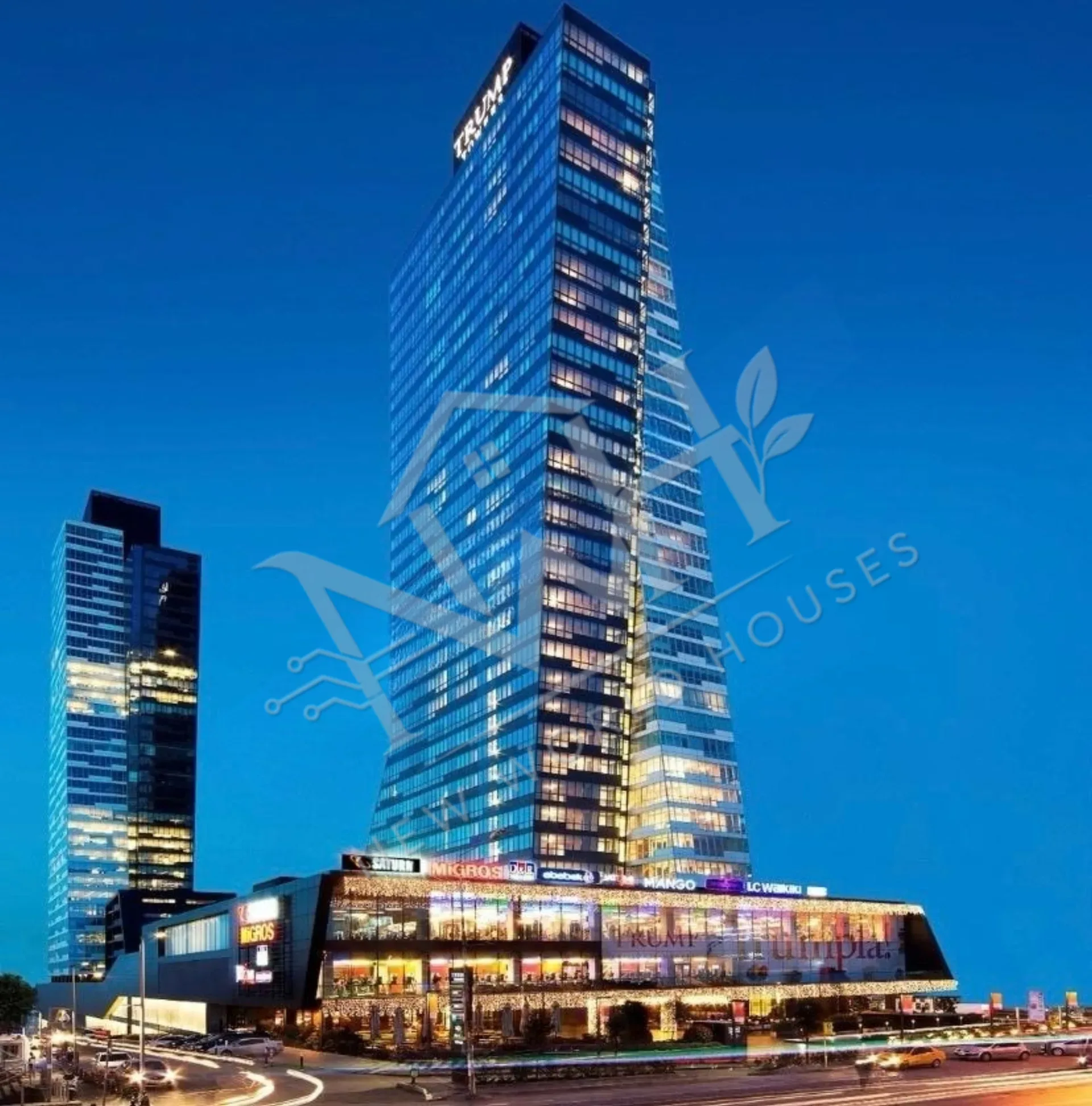 SPACIOUS 1+1 RESIDENCE FOR SALE IN TRUMP TOWERS ISTANBUL
